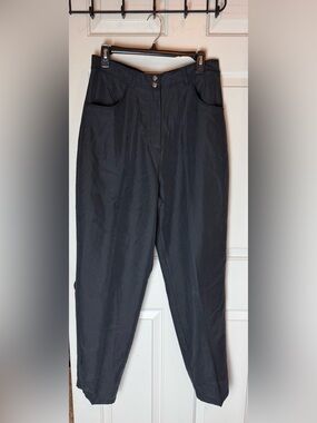 High-Waist Black Tailored Trousers for Women by Weekend Traffic